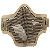 Máscara de Airsoft QMFIVE Malla de Acero táctico mascaras Mascara de Media Cara el Engranaje Protector para Airsoft…